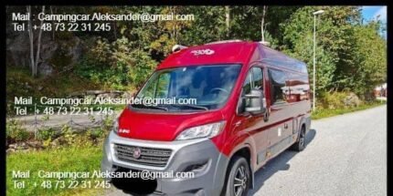 Prix : 24000€  FIAT 2.3 131 CH Pøssl Roadcar 640 Automatique, année : 2017 , kilométrage : 37000 Km , diesel, 4 places , 4 couchages , panneaux solaires , 