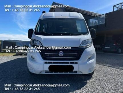 Prix : 20000€  Fiat 2.3 130 CH Challenger Vany V217 attelage de remorque/ année : 2017 , kilométrage : 62000 Km , 4 places , 4 couchages , panneaux solaires , 