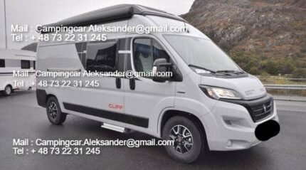 Prix : 30000€  FIAT 2.2 140 CH Sunlight Cliff , année : 2022 , kilométrage : 40.000 KM , 4 places , 4 couchages, toit relevable, panneaux solaires