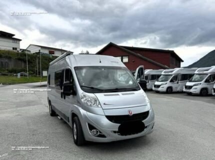 Prix : 15000€  FIAT 2.3 130CH Rapido V56 , année : 2012 , kilométrage : 87545 km , 4 places , 4 couchages , panneaux solaires , porte vélo , test d’étanchéité ok