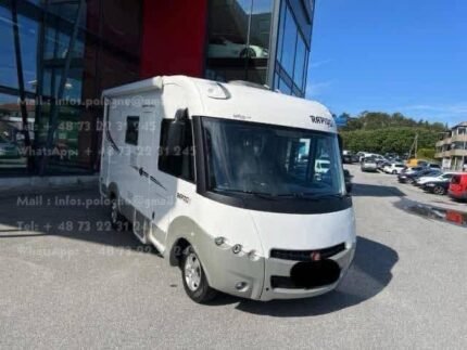 Prix : 24500€ ! 600 cm  FIAT 2.3 150 CH Rapido 803 F, année : 2017 , kilométrage : 54000 Km , 4 places , 4 couchages , permis B , panneaux solaires