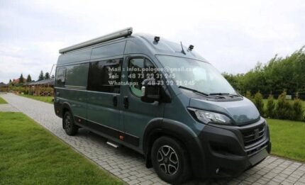 Prix : 34000€ , FIAT DUCATO CAMPER – 2023 – 2.2 Diesel – 180 CH – AUTOMATIQUE – 24 200 km – FULL ÉQUIPEMENT & AUTONOMIE TOTALE